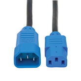 TRIPP LITE POWER CABLE C13-C14 10A F/M 4F/1.22M BLUE P004-004-BL